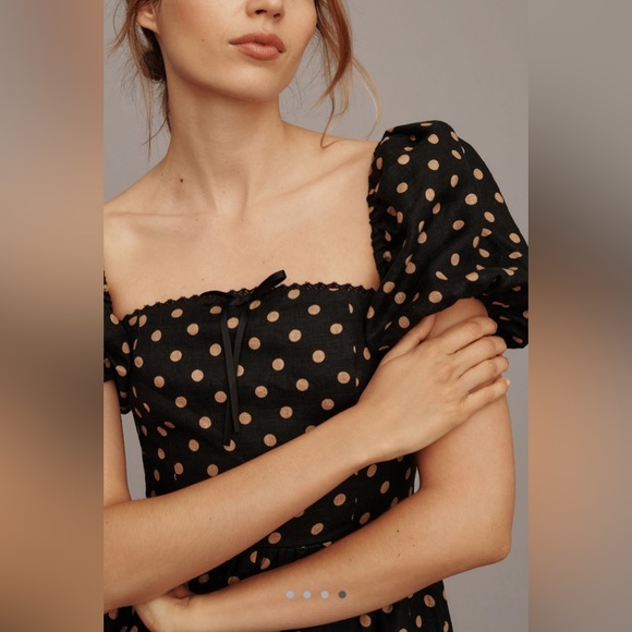 NWT Marella Linen Midi Dress | Reformation - Picture 4 of 5